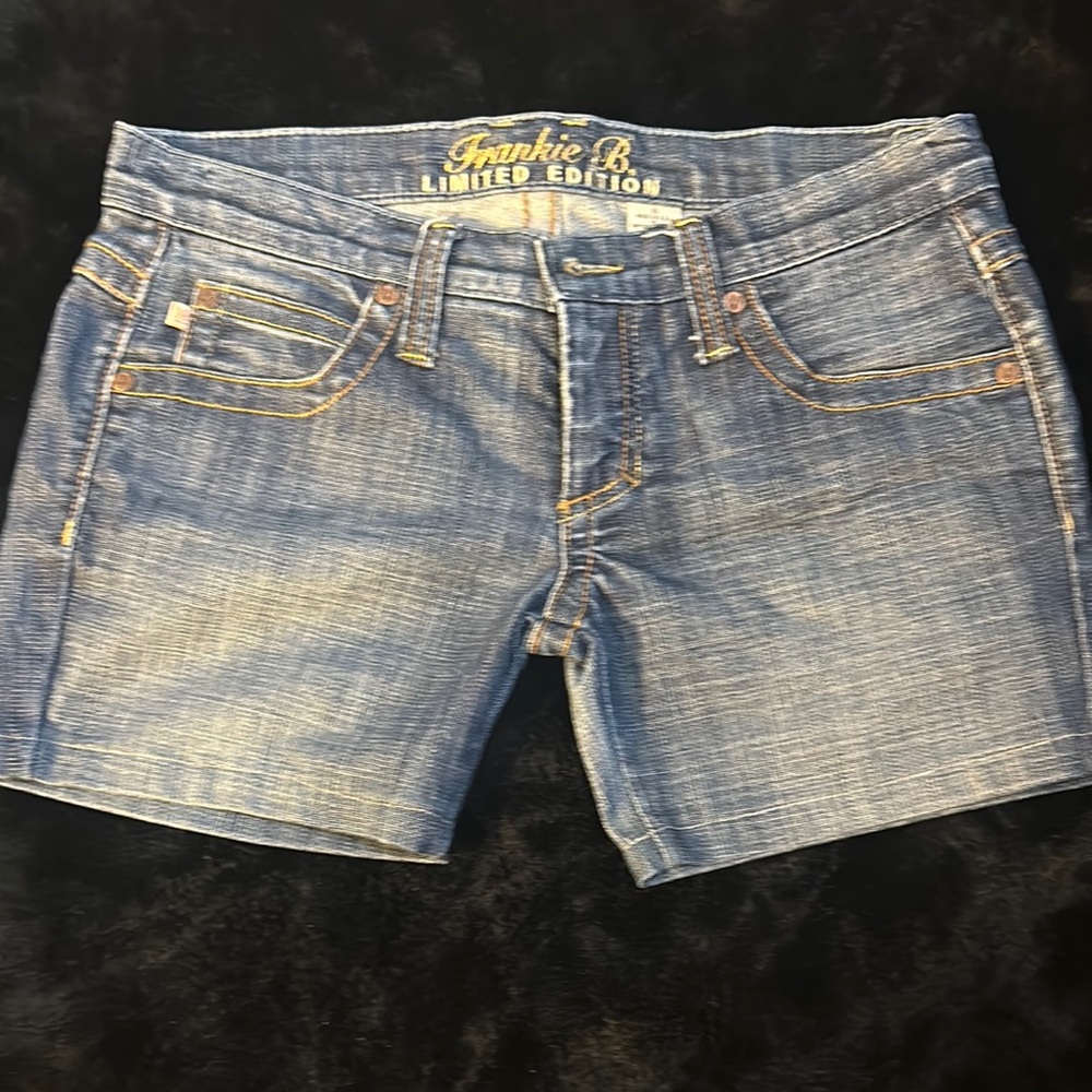 Frankie B. Blue Jean Shorts Limited Edition Size 6